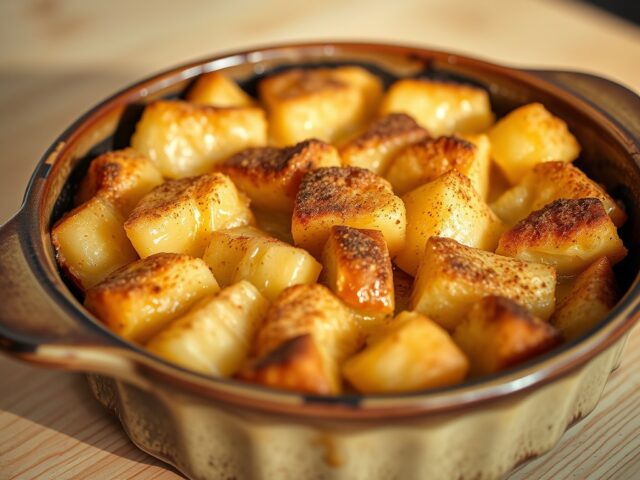 Appel broodpudding
