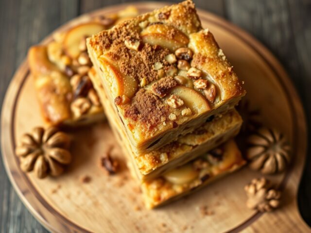 Appel-notenplaatkoek