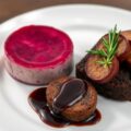 Appel-rode koolflan – bloedworst op peperkoek