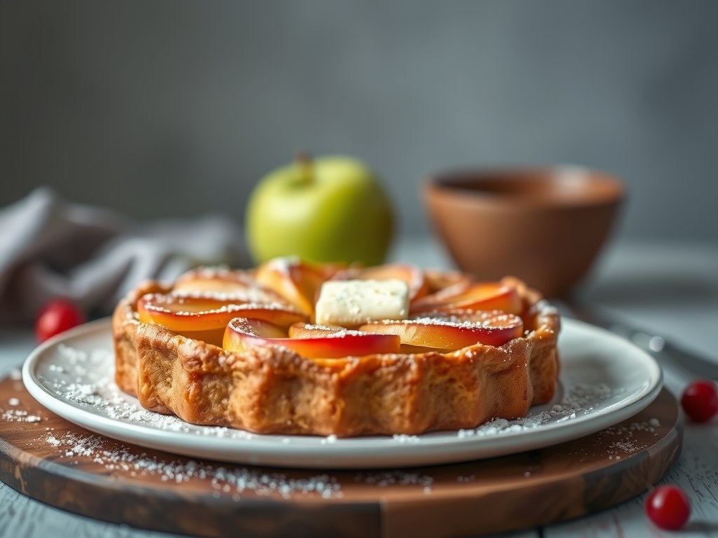 Appel speculaastaart, AI-gegenereerde illustratie