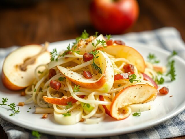 Appel-venkelsalade — AI-gegenereerde illustratie