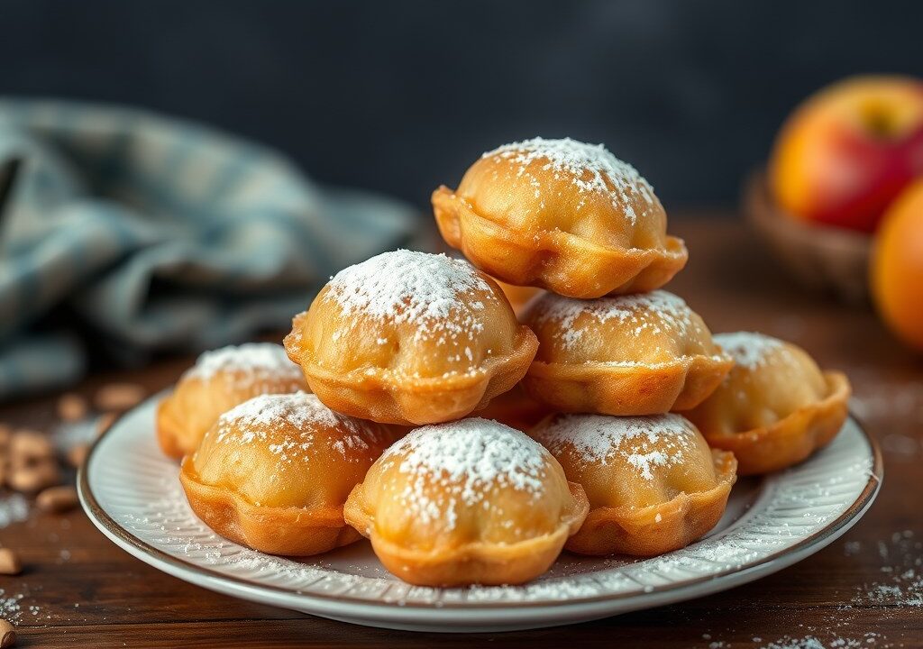 Appelbeignets, AI-gegenereerde illustratie