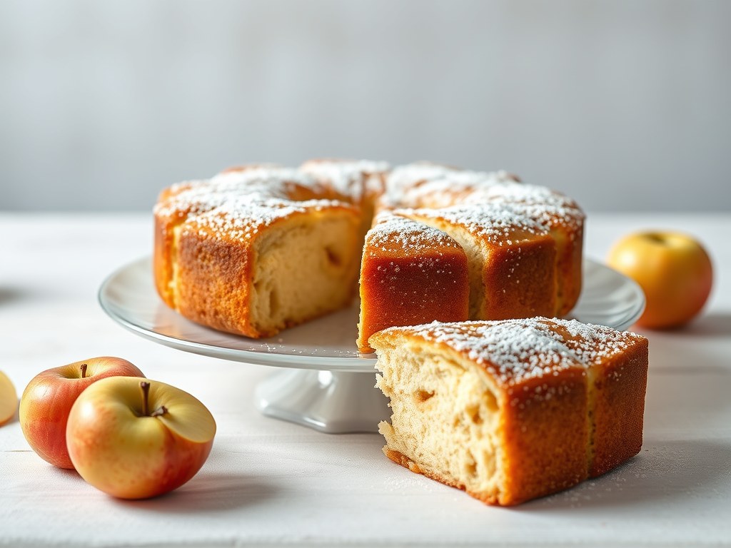 Appelcake, AI-gegenereerde illustratie