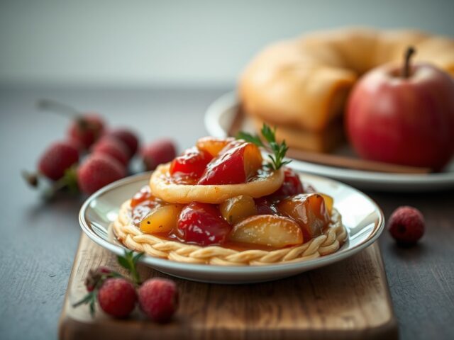 Appelcompote en croute — AI-gegenereerde illustratie