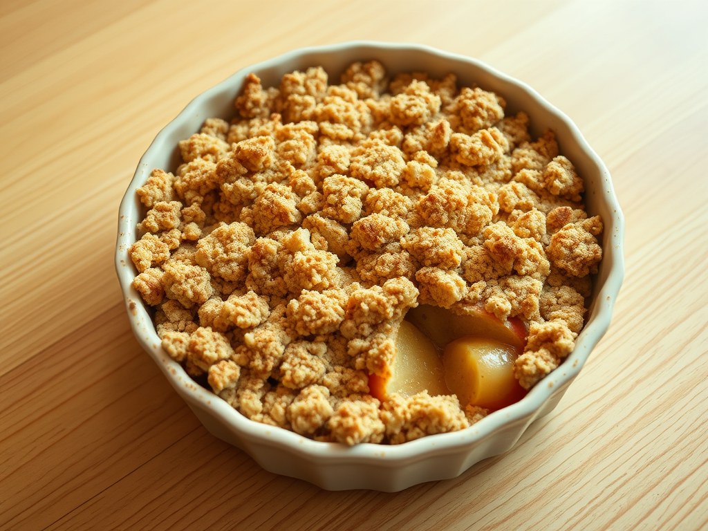 Appelcrumble, AI-gegenereerde illustratie