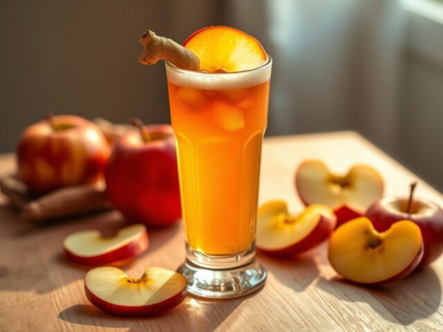 Appeldrank met gember (alcoholisch)