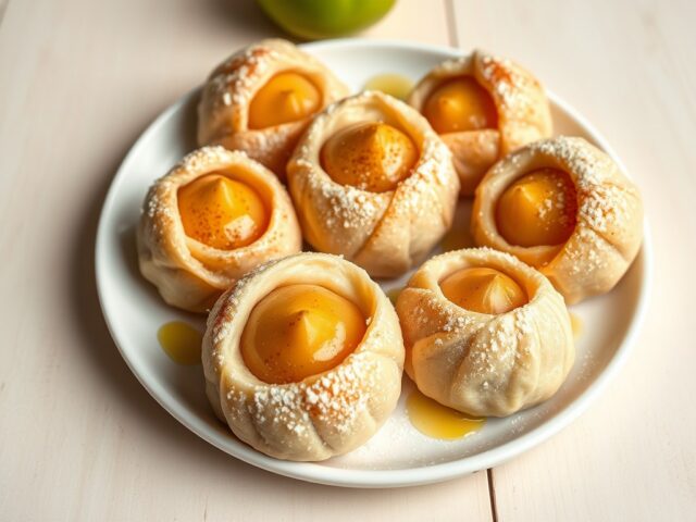 appelknoedels met kwark