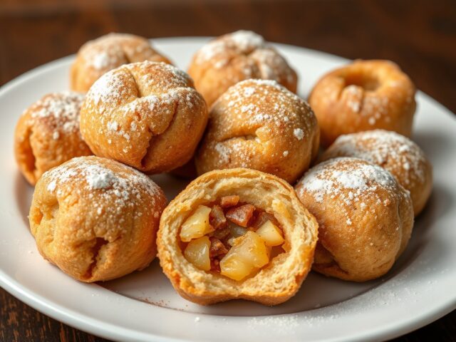Appelkroketten met kaneel en amandelspijs