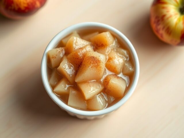 Appelmoes met kaneel en calvados