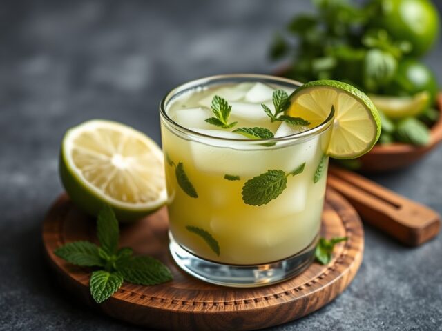 Appelmojito — AI-gegenereerde illustratie