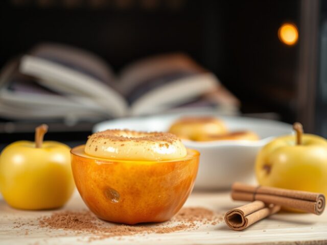 Appels uit de oven — AI-gegenereerde illustratie