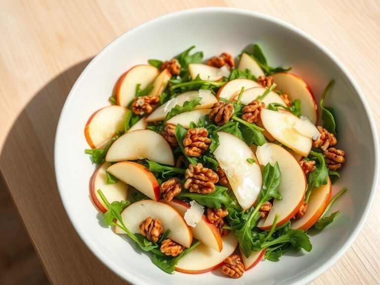 Appelsalade met walnoten