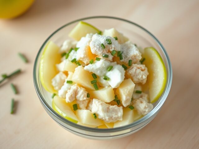 Appelslaatje met krab
