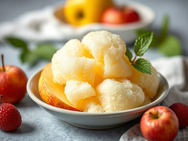 Appelsorbet — AI-gegenereerde illustratie