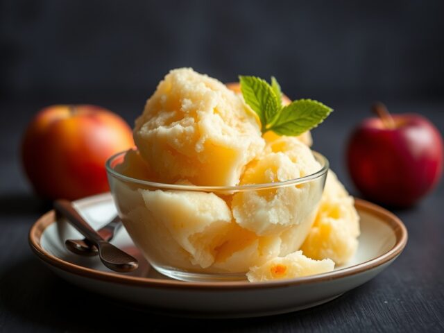 Appelsorbet met calvados