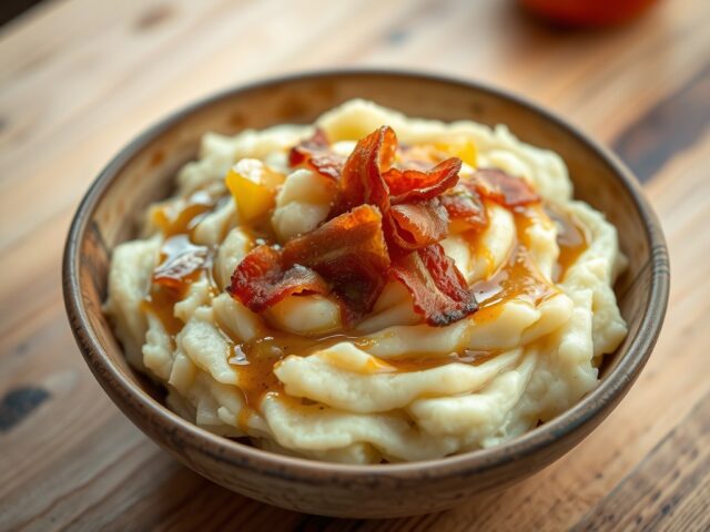 Appelstamppot spekjes uit de oven