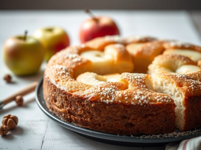 Appeltaart — AI-gegenereerde illustratie