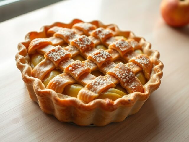 Appeltaart door middel van kookdeeg