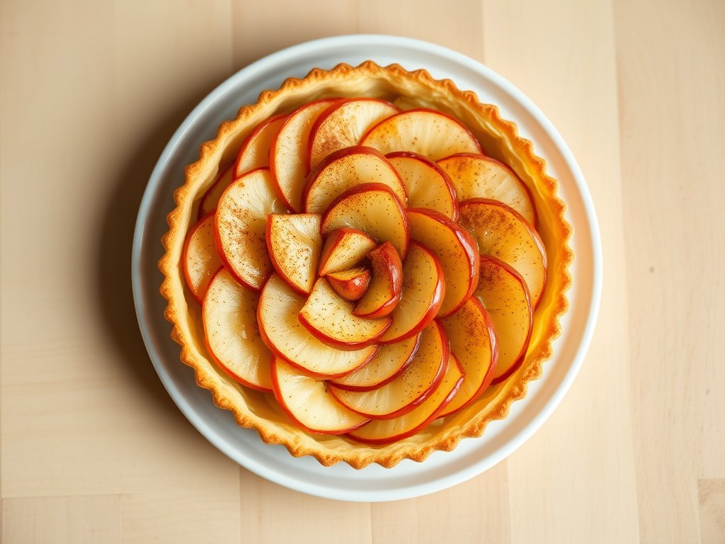 Appeltaart zonder deeg, AI-gegenereerde illustratie