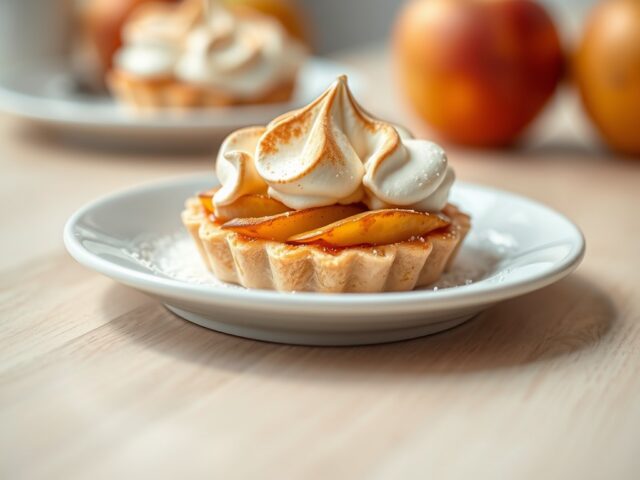 Appeltaartje met zachte meringue