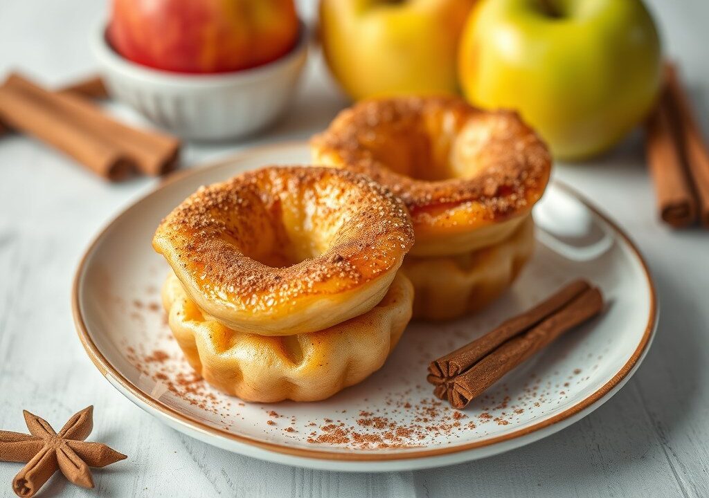 Appeltjes met kaneel, AI-gegenereerde illustratie