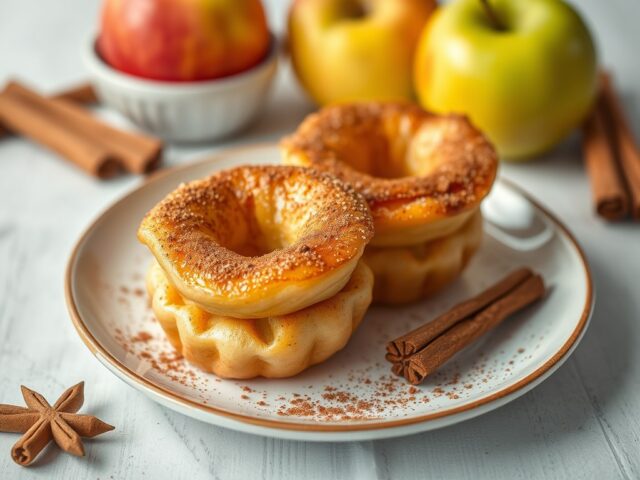 Appeltjes met kaneel — AI-gegenereerde illustratie