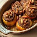 Appeltjes uit de oven onder een dekentje van kruidkoek