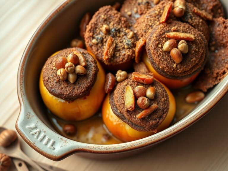 Appeltjes uit de oven onder een dekentje van kruidkoek
