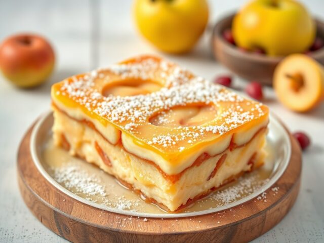 Appelvlaai met deksel — AI-gegenereerde illustratie