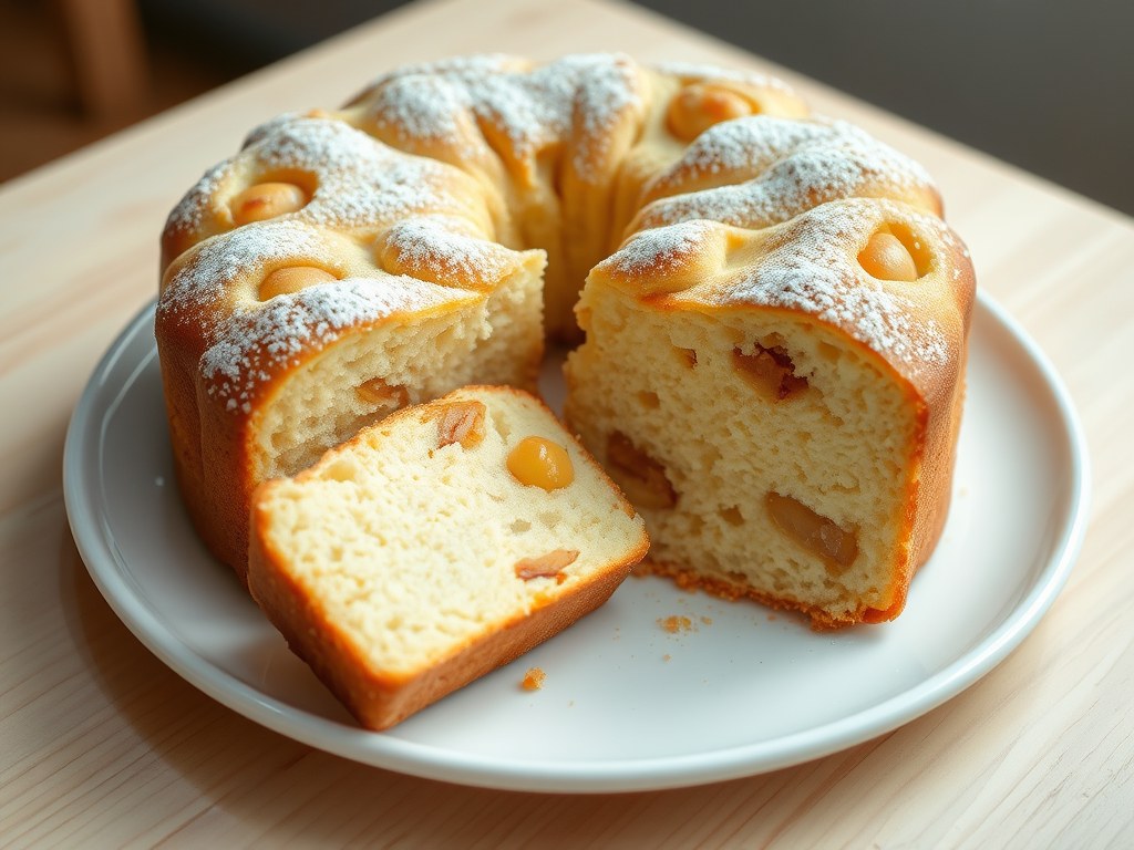 Appelyoghurtcake, AI-gegenereerde illustratie