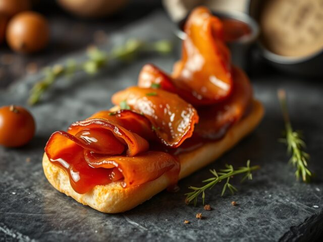Appetizer Zeeuws spek — AI-gegenereerde illustratie