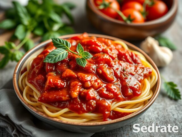 Arrabiata Tomatensaus — AI-gegenereerde illustratie