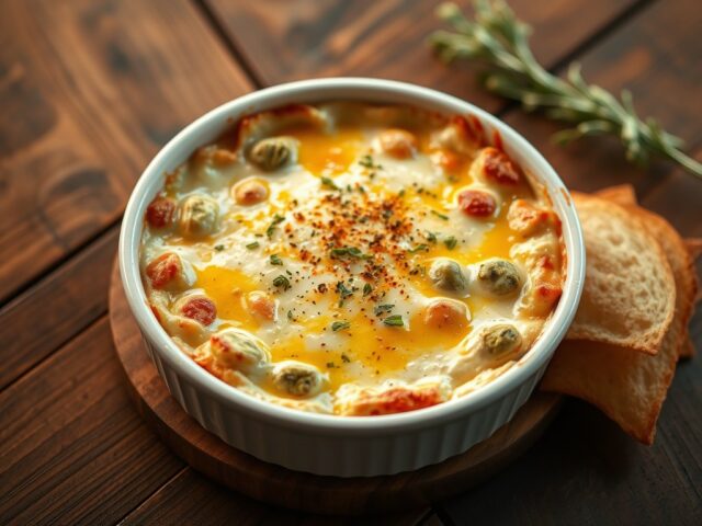 Artisjok mozarella dip
