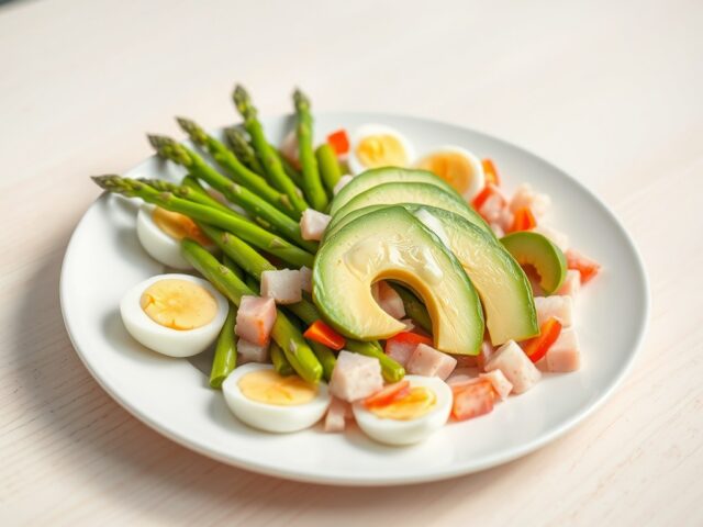 Asperge-avocado salade