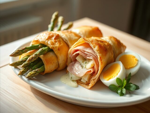 Asperge in bladerdeeg