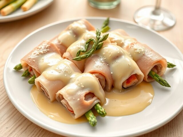 Asperge kalfsrolletjes