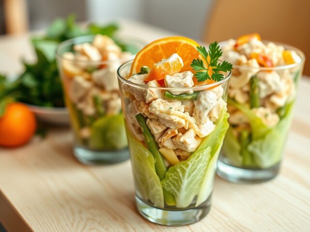 Asperge-kip cocktail