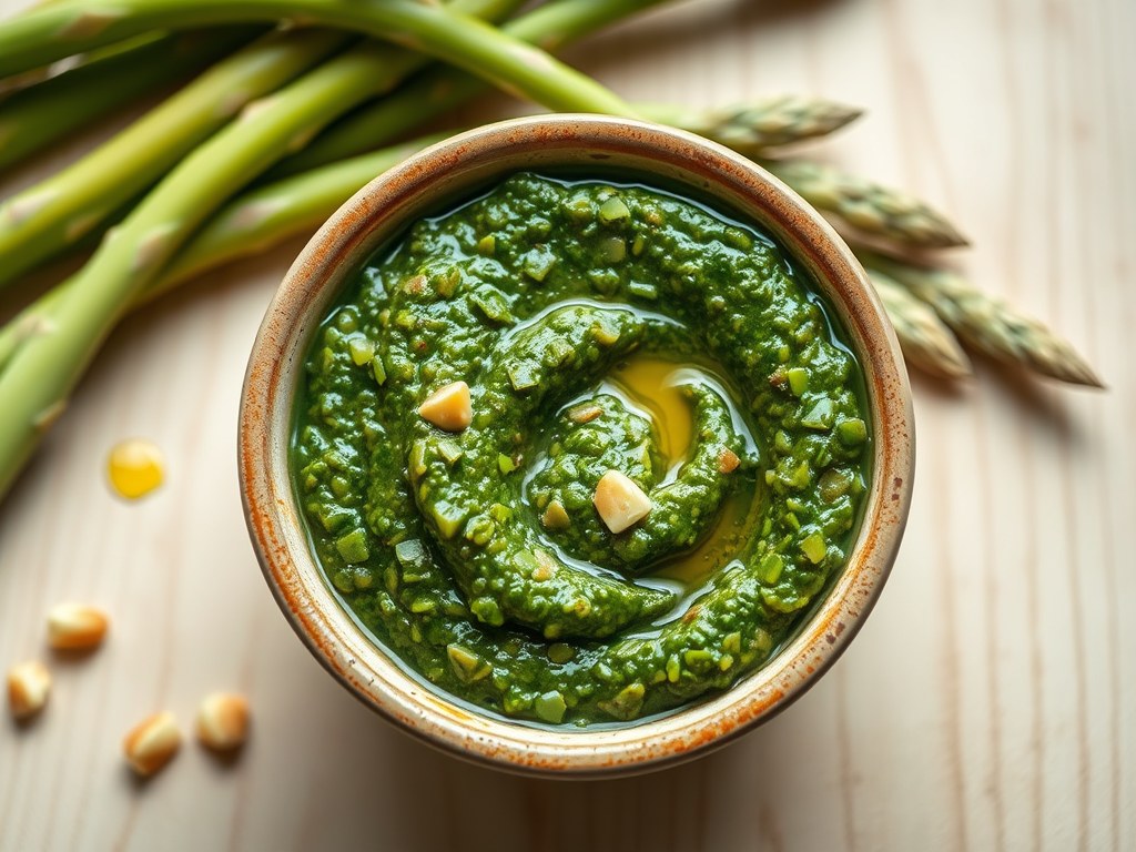 Asperge Pesto, AI-gegenereerde illustratie