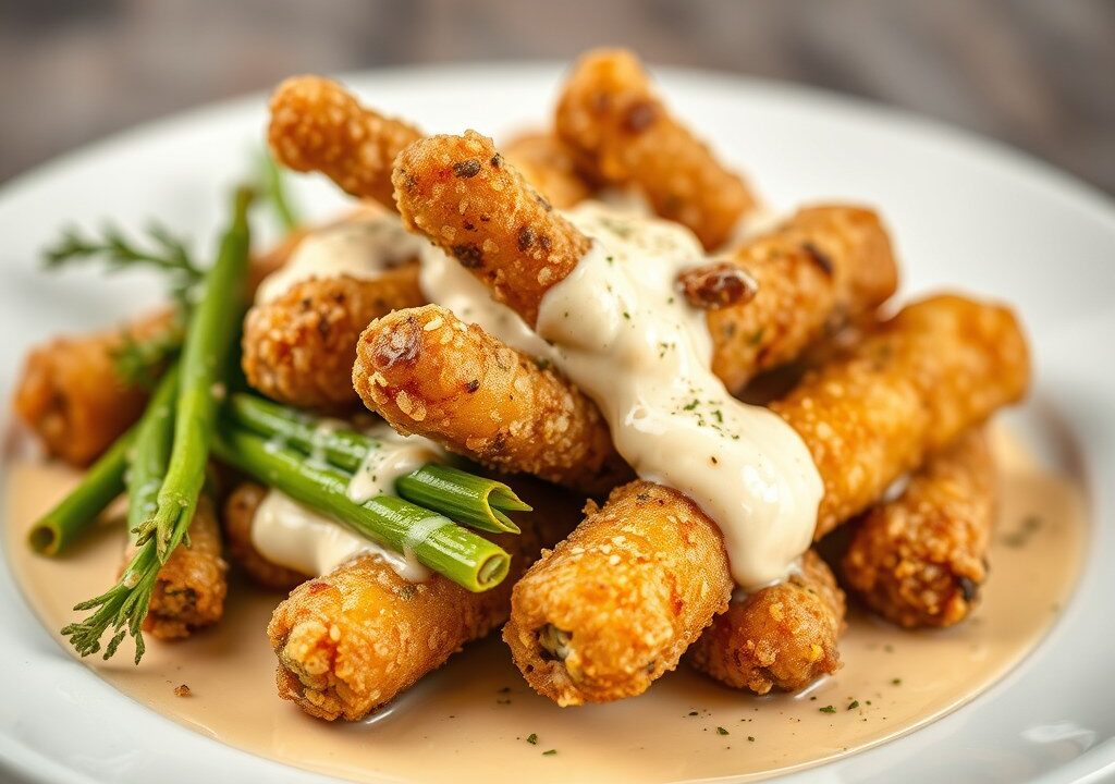 Aspergekroket, AI-gegenereerde illustratie