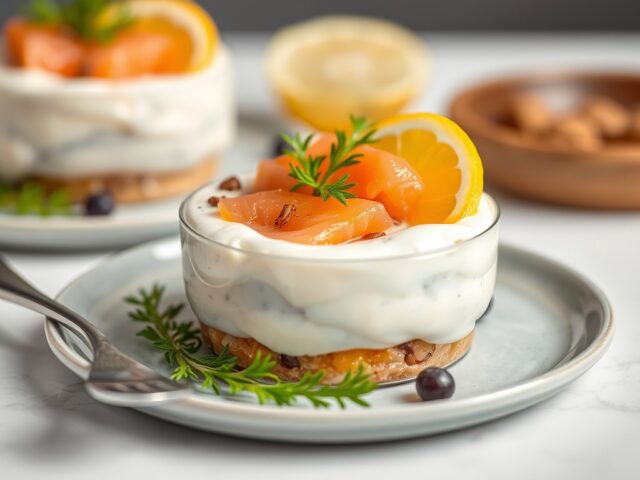 Aspergemousse met zalm