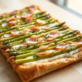 Aspergeplaattaartje met ham