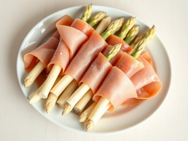 Asperges in ham