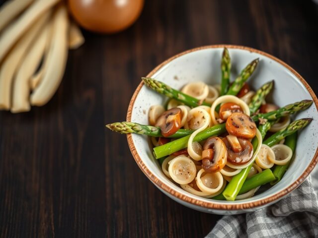 Asperges in het bakje