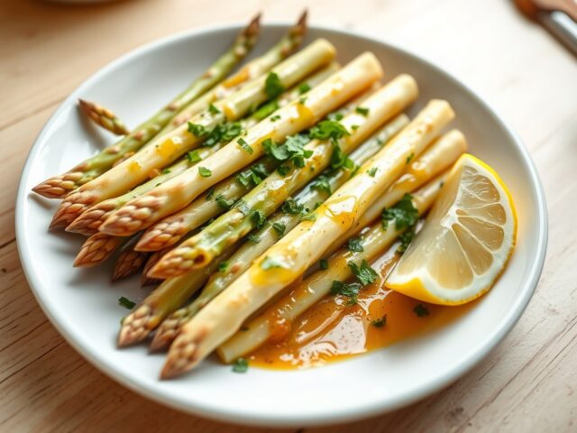Asperges met ansjovisboter: