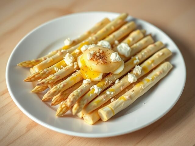 Asperges met gesmolten boter (op Vlaamse wijze)