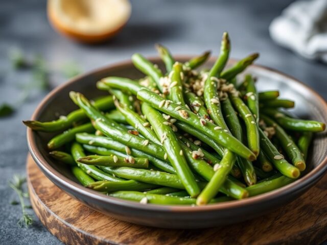 Asperges met groene boontjes — AI-gegenereerde illustratie
