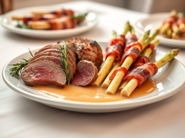 Asperges met Lamsfilet