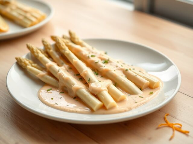 Asperges met sinaasappelsaus