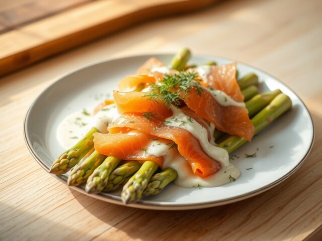 Asperges met zalm