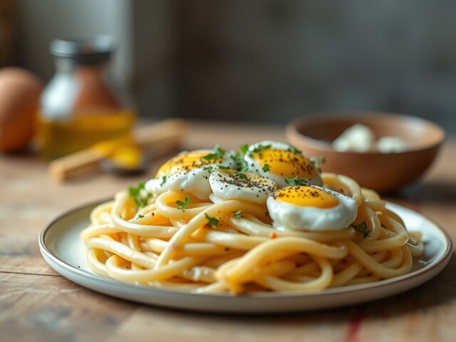 Asperges op Vlaamse wijze — AI-gegenereerde illustratie